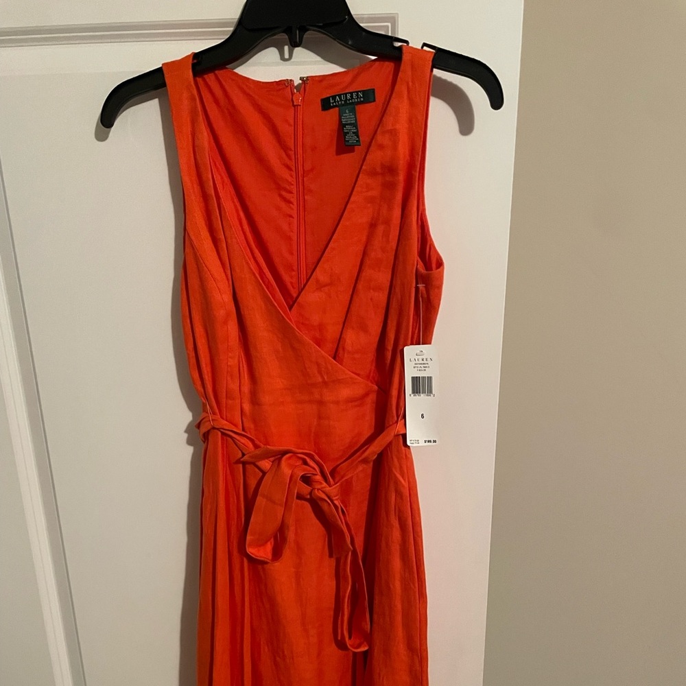 Ralph Lauren Orange Wrap Dress